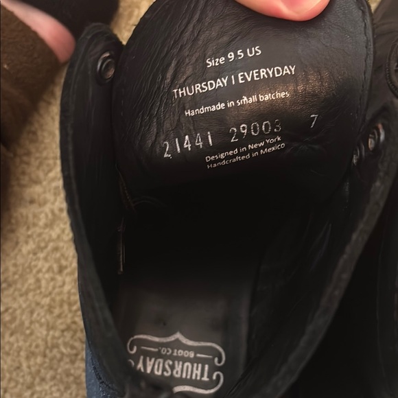 Thursday boots, matte black captain’s - Picture 4 of 4